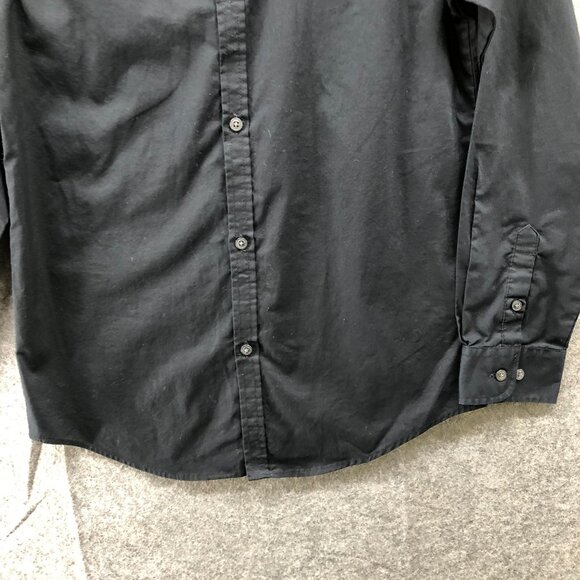 Van Heusen Boys 10-12 Black Dress Shirt Long Sleeve Button Up Formal Youth - Picture 6 of 9